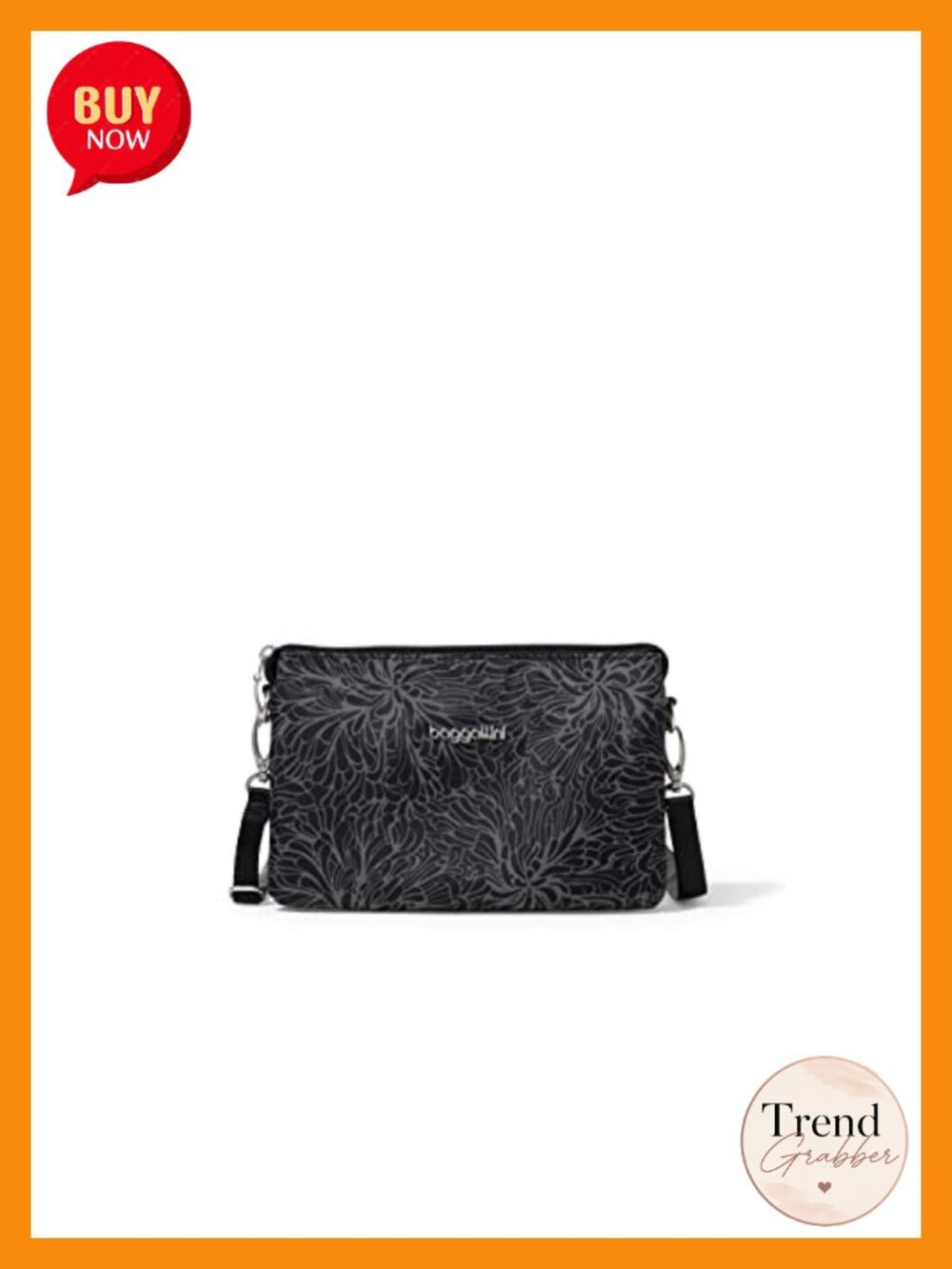Compact Convertible Crossbody Wristlet Clutch - RFID Blocking, Water-Resistant,